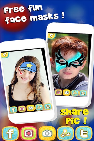 Sticker Face Painting Mask Game – Create Funny and Scary Picture.s for iPhone screenshot 2