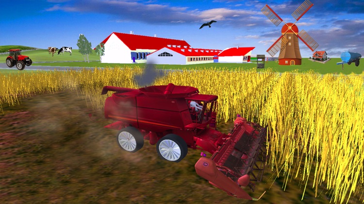 VR Simulate Modern Farming Tractor Free - village harvesting simulation 2k16