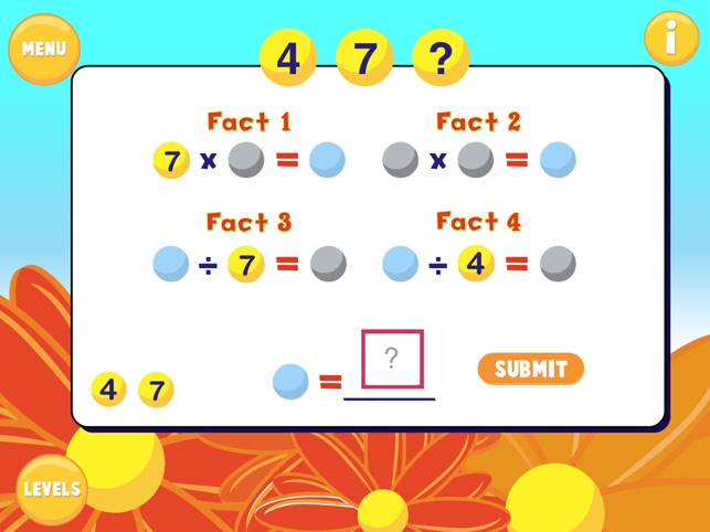 Math Fact Families