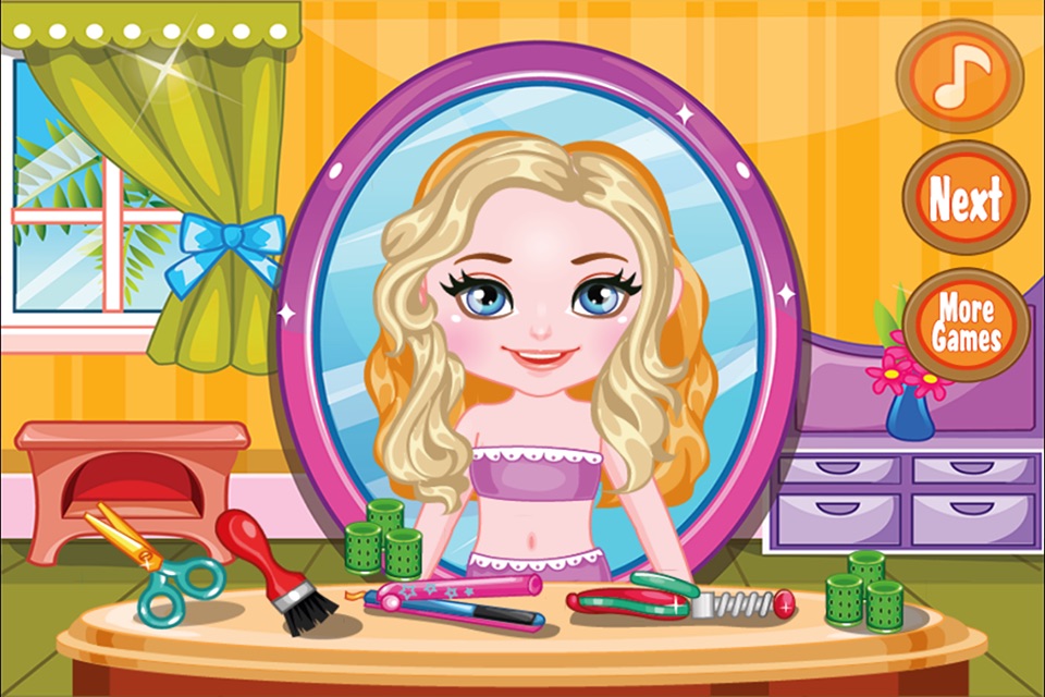小丸子的发型师：儿童幼儿免费化妆游戏 screenshot 2