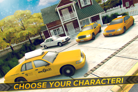 Free Taxi Driver Racing Game 3D screenshot 4