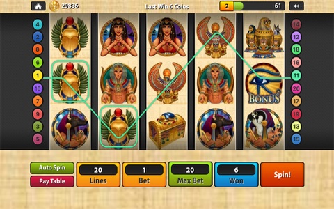 Egypt Casino Slots Machine screenshot 2