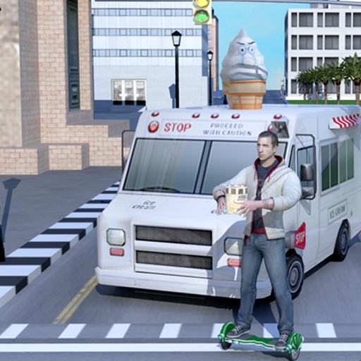 Hoverboard Ice Cream Delivery