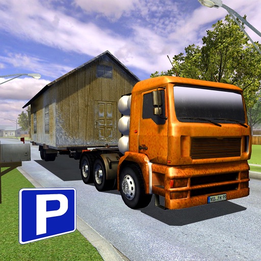 3D House Moving Truck Simulator - eXtreme Home Flatbed Driving & Parking Game FREE icon