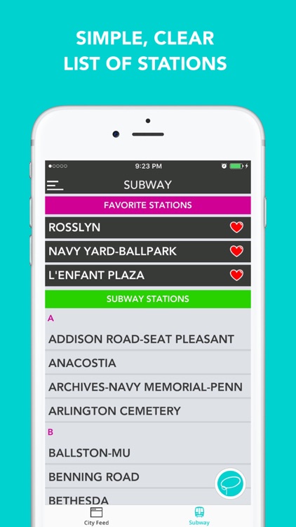 CitySlqr: DC Metro WMATA Transit & Travel App