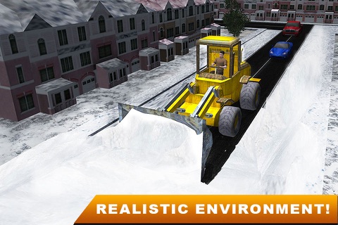 Real Snow Plow Truck Simulator 3D – Operate Heavy Excavator Crane to Clear the Ice Road screenshot 2