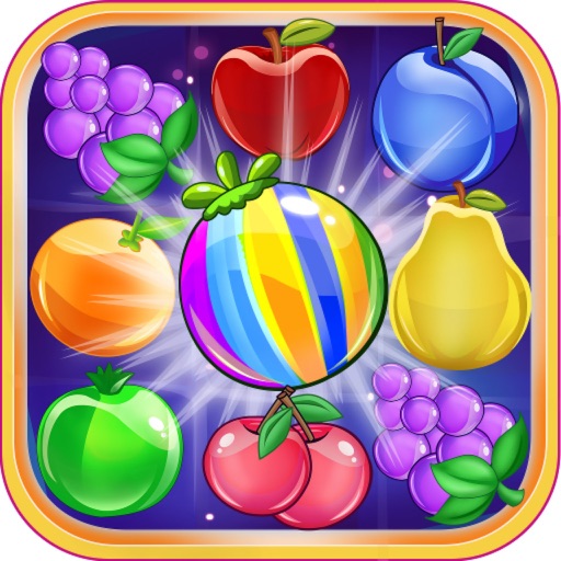 Funny Fruit Jam: Jelly Fruit Line Icon