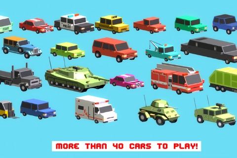 Smashy Dash 3 - PRO Crossy Crashy Cars and Cops - Wanted screenshot 3