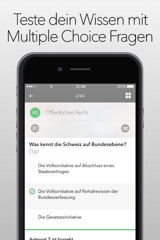 StudentApp - die Multiple Choice Vorbereitung für die Prüfung an deiner Universität in der Schweiz screenshot 3