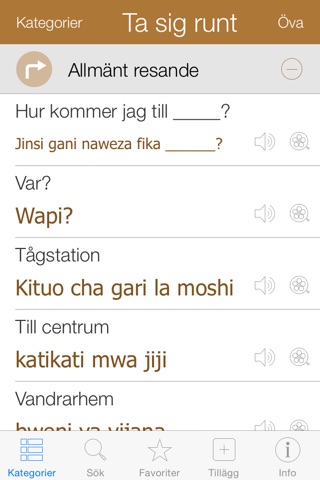 Swahili Pretati - Translate, Learn and Speak Swahili with Video Phrasebook screenshot 2