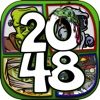 2048 + UNDO Number Puzzle Games “ Zombies and Undead Edition ” Free