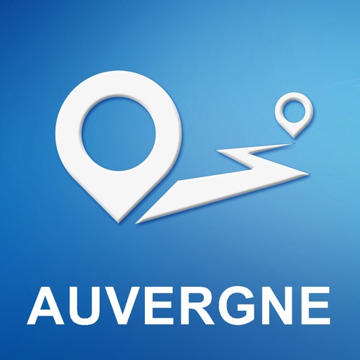 Auvergne, France Offline GPS Navigation & Maps icon