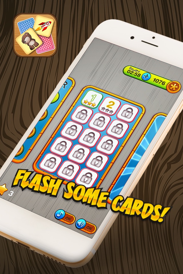 Flash Cards Memory Game – Educational and Fun Activity Challenge to Match Card Pair.s screenshot 2