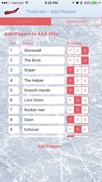 Track'em - Hockey Stats