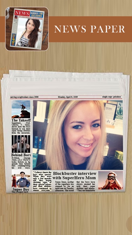 News Paper Photo Frame