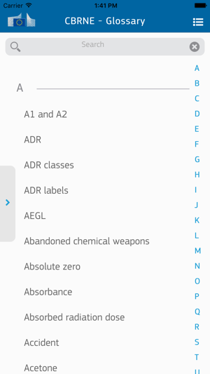 EU CBRNE Glossary(圖1)-速報App