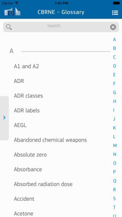 EU CBRNE Glossary