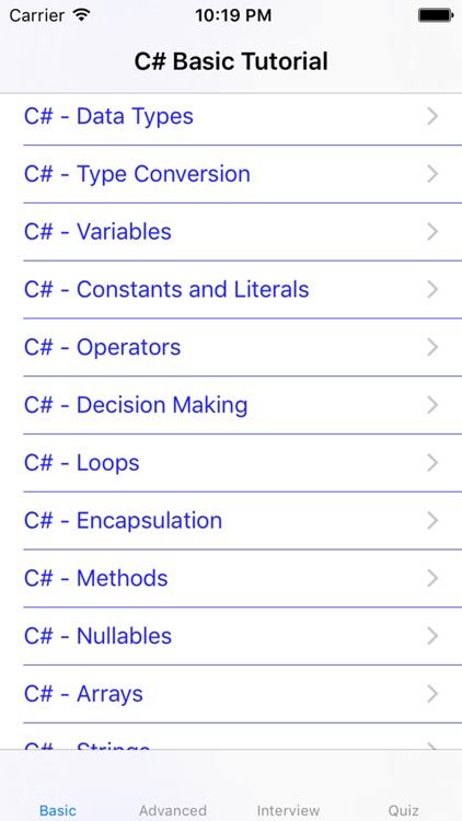 Tutorial for C#