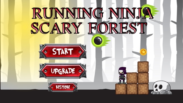 Running Ninja Scary Forest