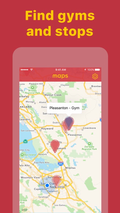 Gyms and pokeplaces maps for pokemon go