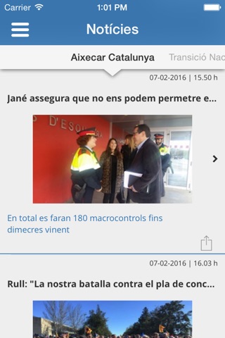 Notícies Govern de Catalunya screenshot 4