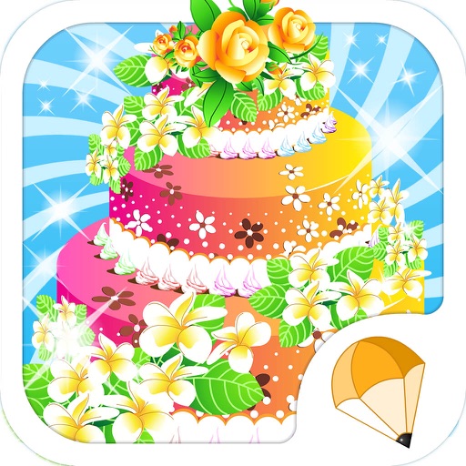 Romantic Wedding Cake - Rose,Make Pretty Free Kids Fun Games Icon