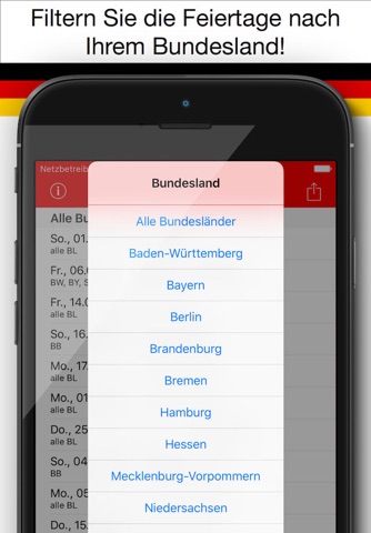 Feiertag Kalender Deutschland 2016 Pro screenshot 4