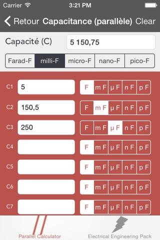Electrical Parallel Calculator screenshot 4