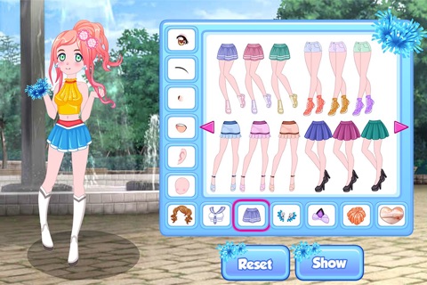 Cheerleader dress up game screenshot 3