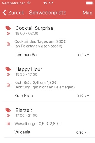 evening butler - Happy Hours in Wien screenshot 2