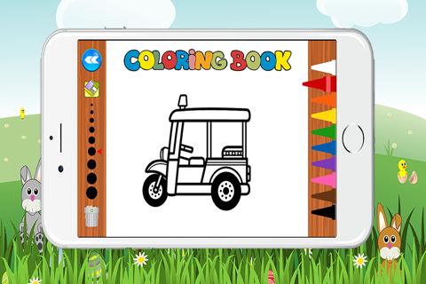 Free Car Coloring Book for Kids Game screenshot 4