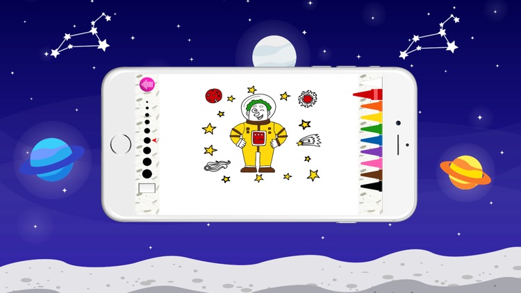 Coloring books (space) : Coloring Pages & Learning Games For Kids Free