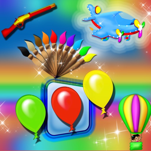 Color Balloons Kids Games Collection Icon