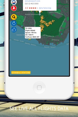 Uçak Radarı : THY, Pegasus,Atlasjet,Onur Air, SunExpress Uçuş Takip Sistemi screenshot 3