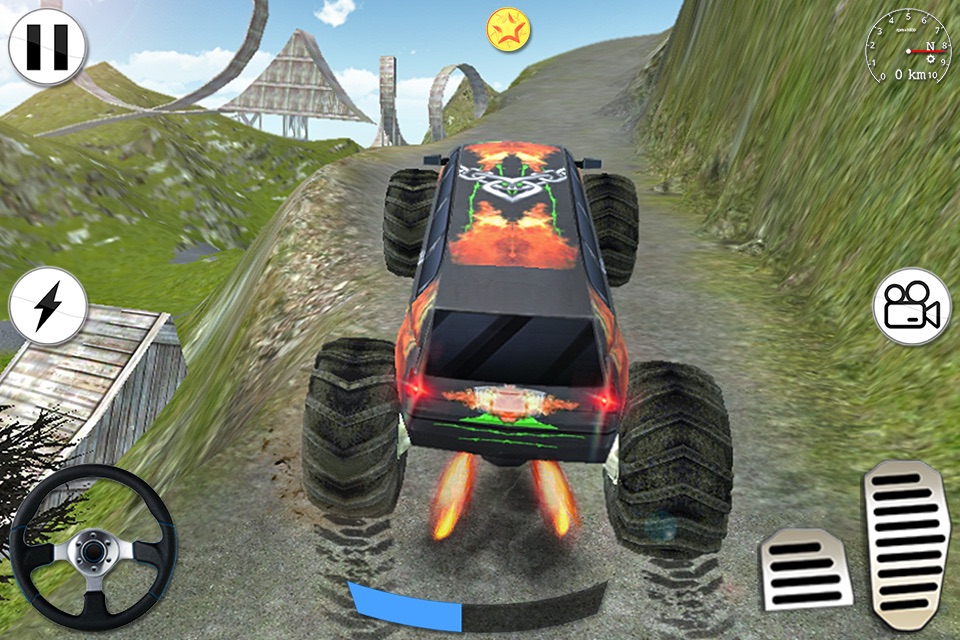 Offroad Limousine Car Driving 3D - A Crazy sports limo truck on hill mountain screenshot 3