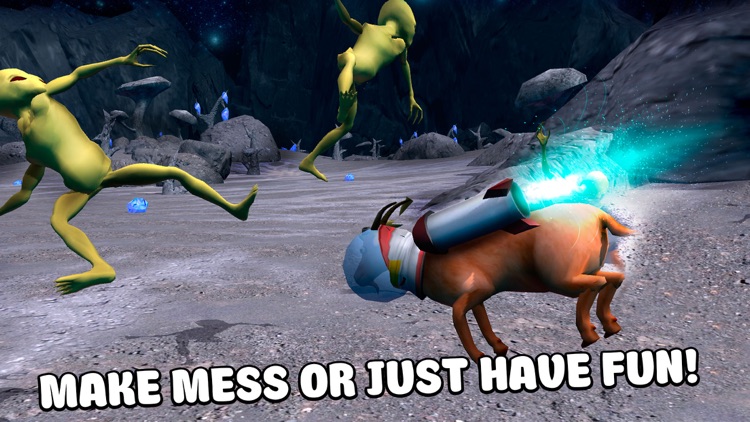 Crazy Space Goat Simulator 3D Full screenshot-3