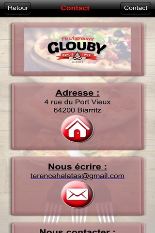 Glouby Pizzautrement Biarritz screenshot 4