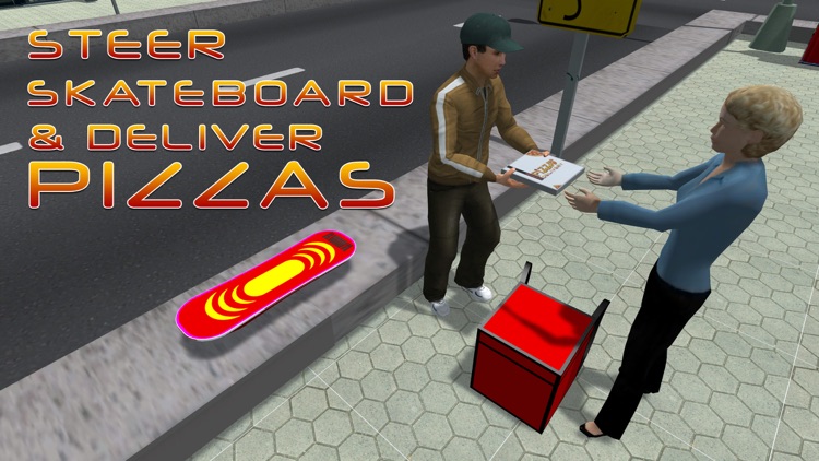 Skateboard Pizza Delivery – Speed board riding & pizza boy simulator game