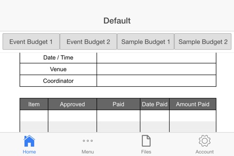 Event Budget screenshot 3