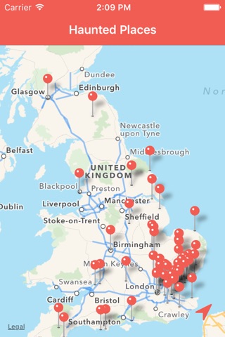 Haunted UK Map screenshot 2