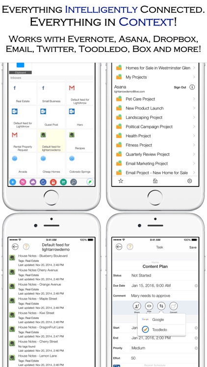 LightArrow Organizer - Contacts, Calendar, Tasks