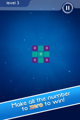 Zero - A pop sodoku game of click trivia dots & dash number to 0 and win screenshot 2