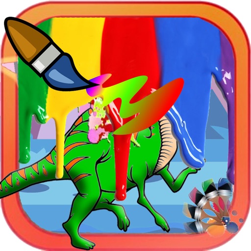Coloring For Kids Paint Dino Dan Version Icon