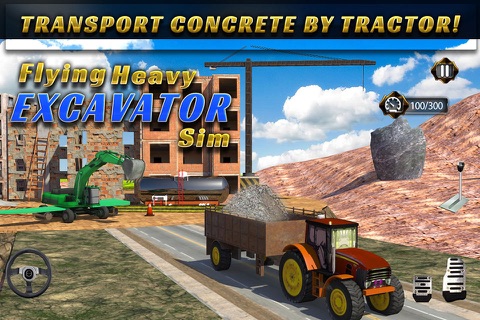 Flying Heavy Excavator Sim screenshot 3