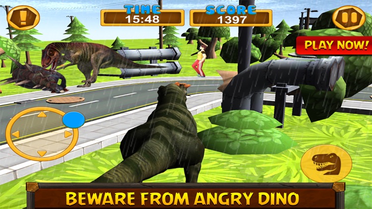 Dino Attack City 3D screenshot-3