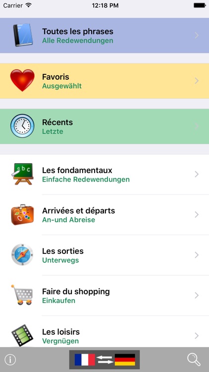 French / German Talking Phrasebook Translator Dictionary - Multiphrasebook screenshot-0