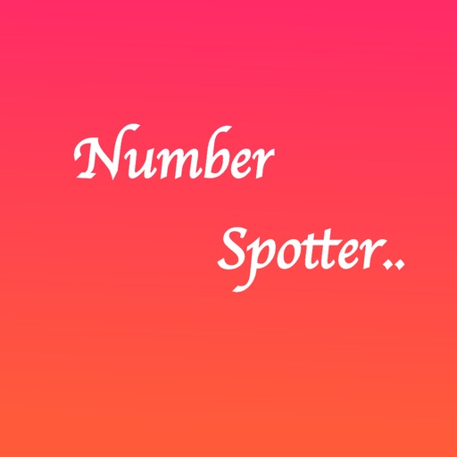 Number spotter iOS App