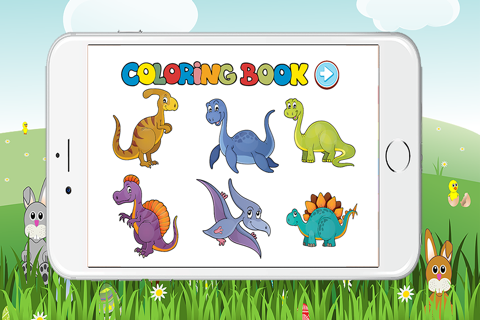 Coloring Book Little Dino Game for Kids Free screenshot 4