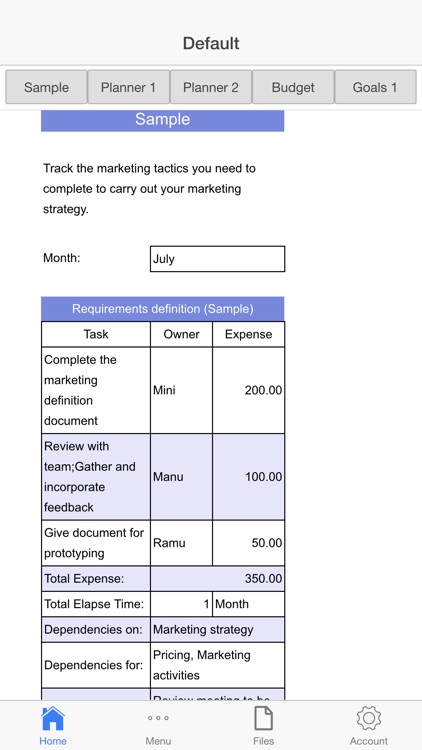 Marketing Planner