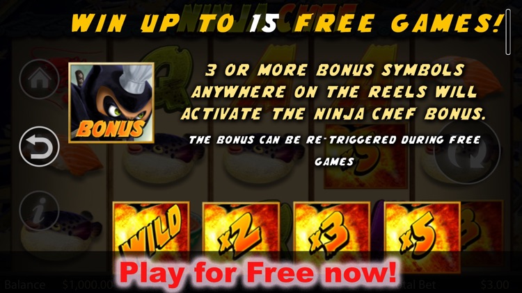 Free Games | Slot Machine Ninja Chef - Casino slot machine games of iSoftBet screenshot-3